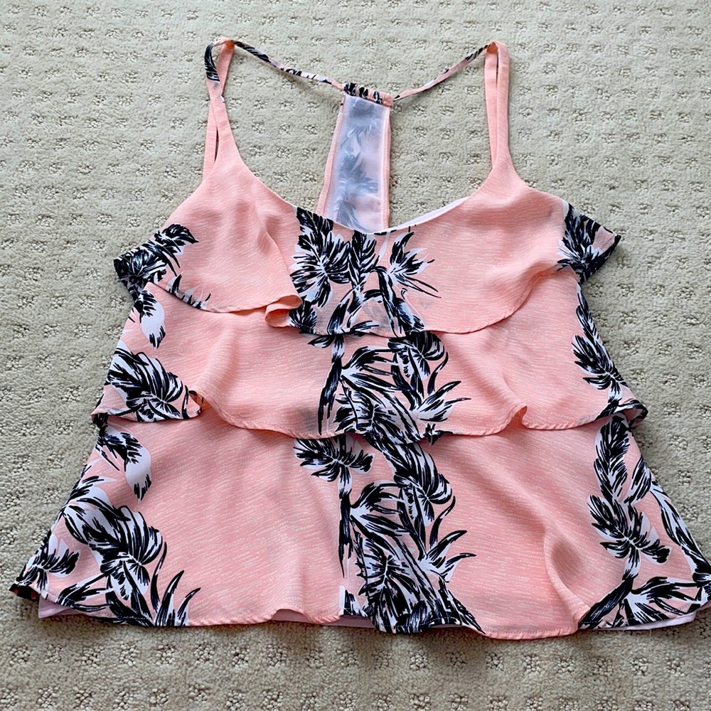 Tropical, strappy top